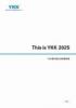 YKK 統合報告書「This is YKK 2025」