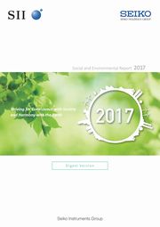 セイコーインスツル 社会・環境報告書2017(英語版)