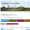 CSR総合ランキング2016